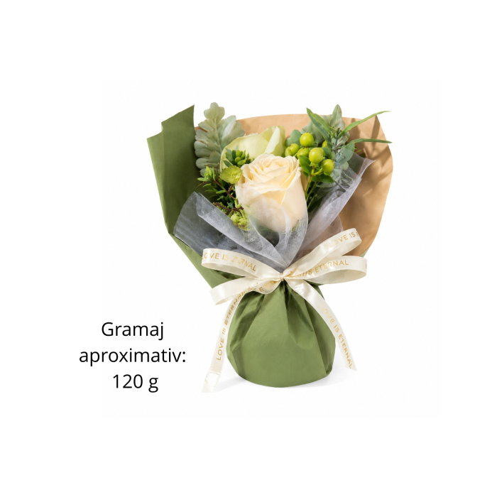 Set cadou femei cu flori din sapun si lumanare, Secret Garden [12]