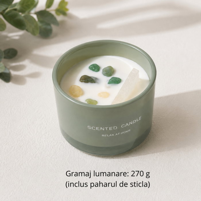 Set cadou femei cu flori din sapun si lumanare, Secret Garden [11]