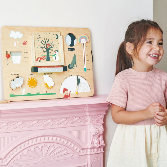 Set cadou jucarii din lemn Statie meteo educativa, 13 piese [2]