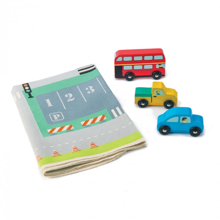 Set cadou jucarii din lemn Trafic Urban, 4 piese [2]