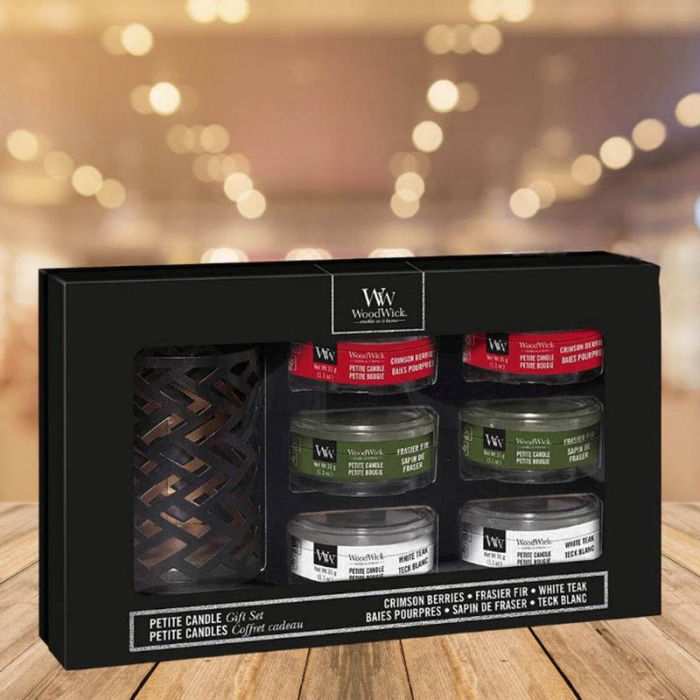 Set cadou lumanari parfumate WOODWICK Woodland Deluxe [1]