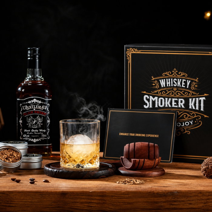 Set Cadou pentru Afumare Whisky cu 2 Pahare si 8 Arome [5]