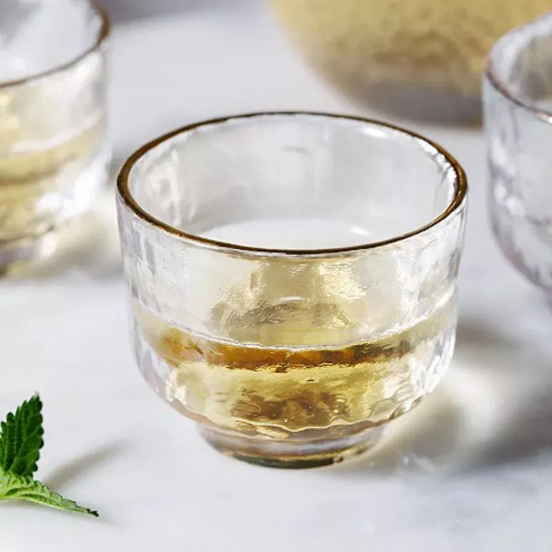 Set cadou servire bauturi tari Sticla cupa si 4 pahare Platinum [12]