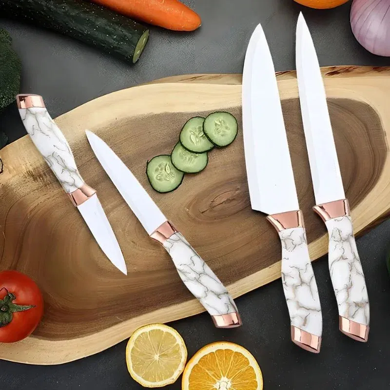 Set cutite inox cu suport elegant marmorat [13]