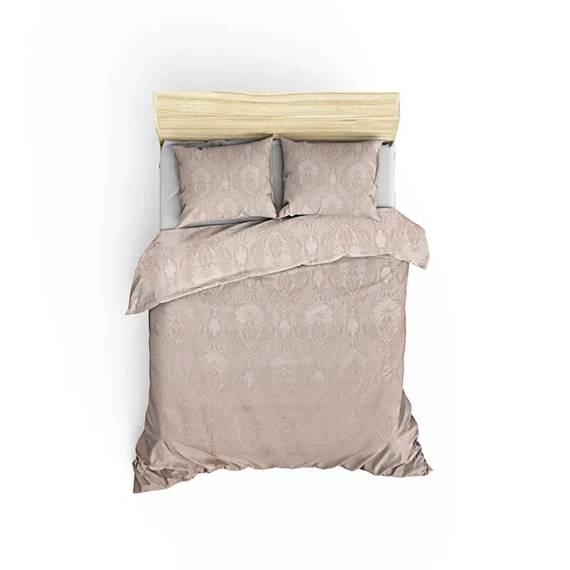 Set cuvertura bumbac Beste - Cappuccino, 240x260 cm, 2 fete de perna [2]