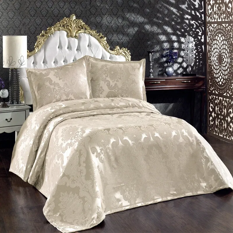 Set cuvertura bumbac Beste - Cappuccino, 240x260 cm, 2 fete de perna [1]