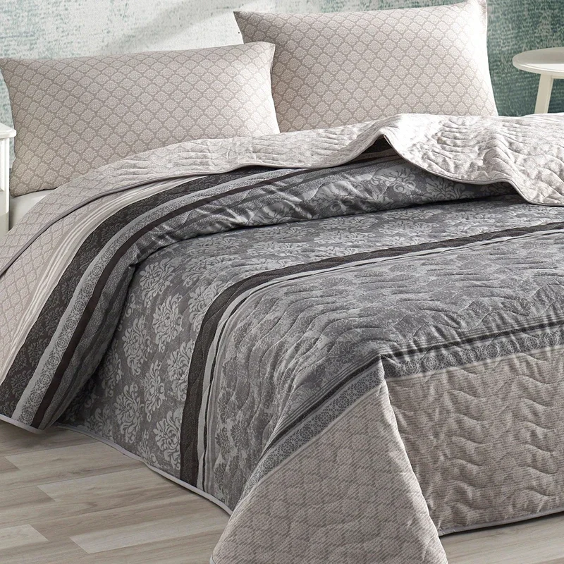 Set cuvertura Creative - Gri, 160x220 cm, 1 fata de perna [2]
