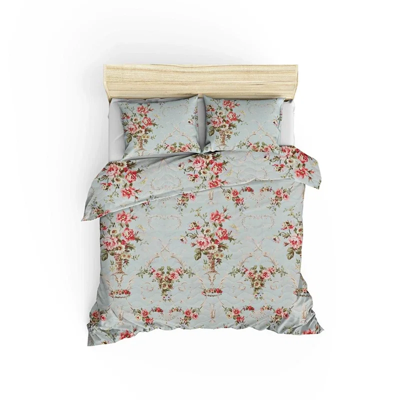 Set cuvertura matlasata pat dublu, model elegant, 200x220 cm, doua huse de perna [2]