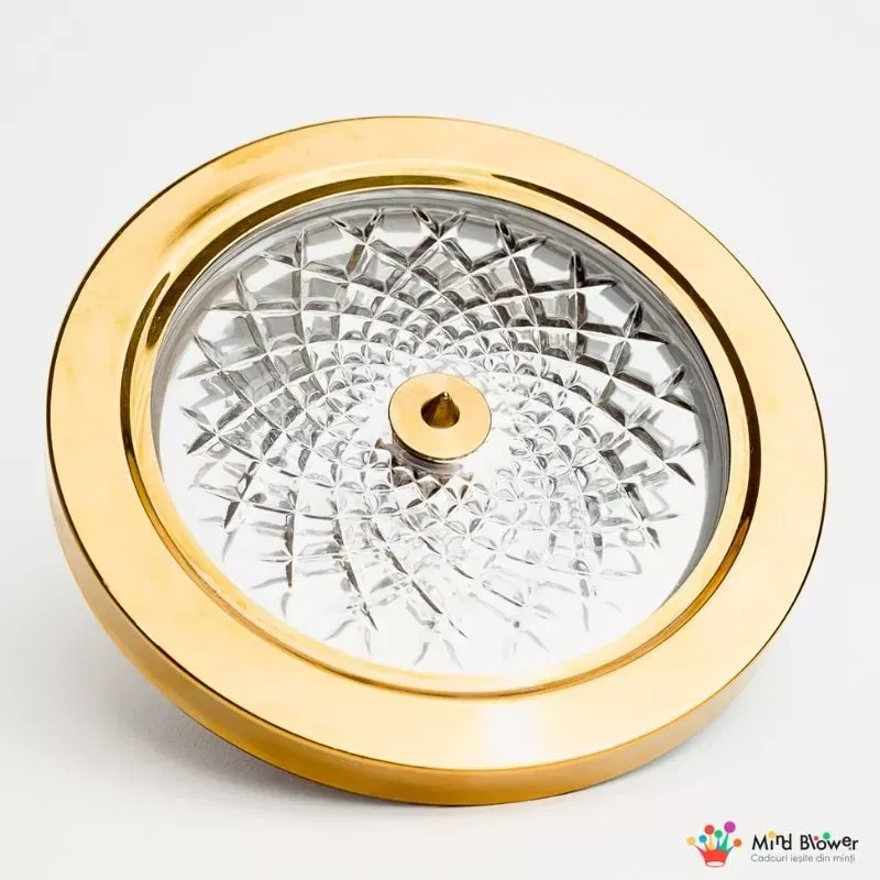 Set Decantor de bauturi Rotativ cu 2 pahare auriu [13]