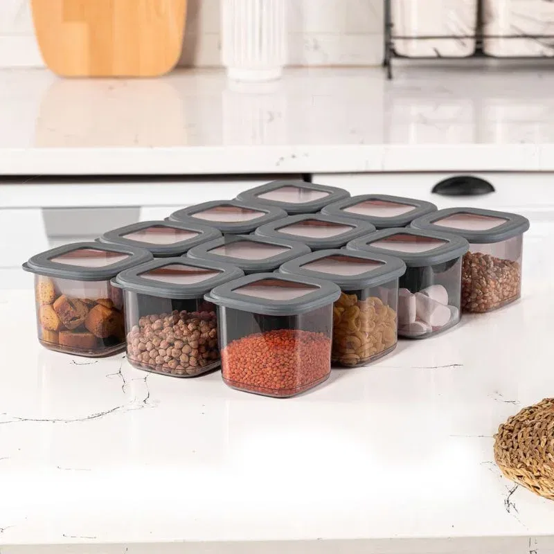 Set depozitare alimente 12 cutii Antracit [1]