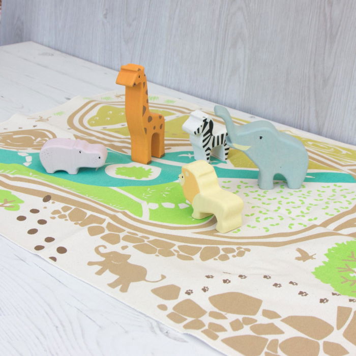 Set jucarii din lemn Animale Safari, 6 piese [1]