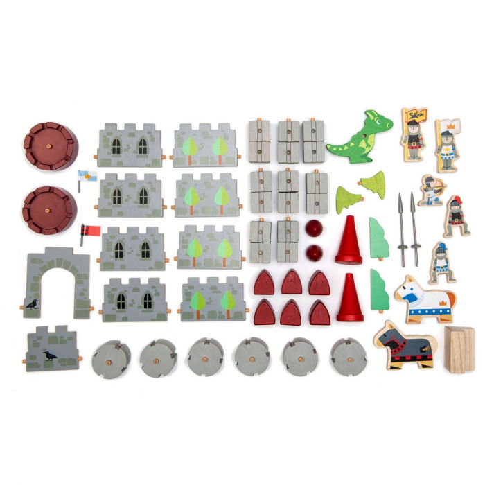 Set jucarii din lemn Castelul Dragonului, 59 piese [2]
