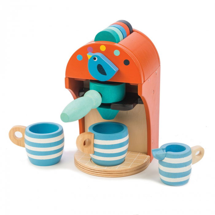 Set jucarii din lemn Espressor pentru cafea, 10 piese [5]