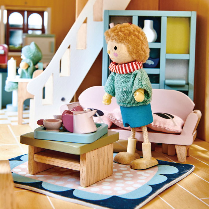 Set jucarii din lemn Mobilier camera de zi, 33 piese [2]