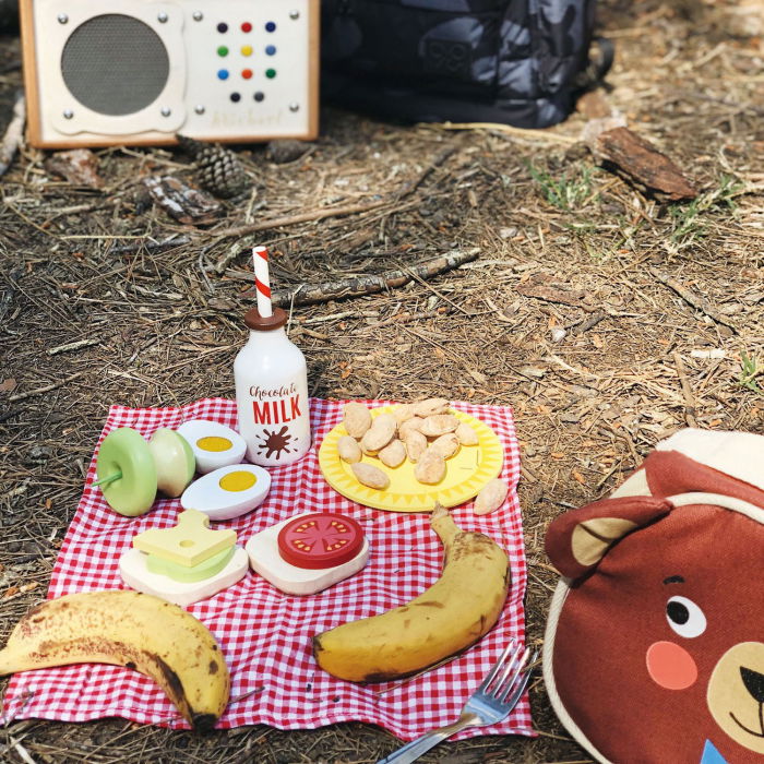 Set jucarii din lemn Picnic cu ursulet, 14 piese [3]