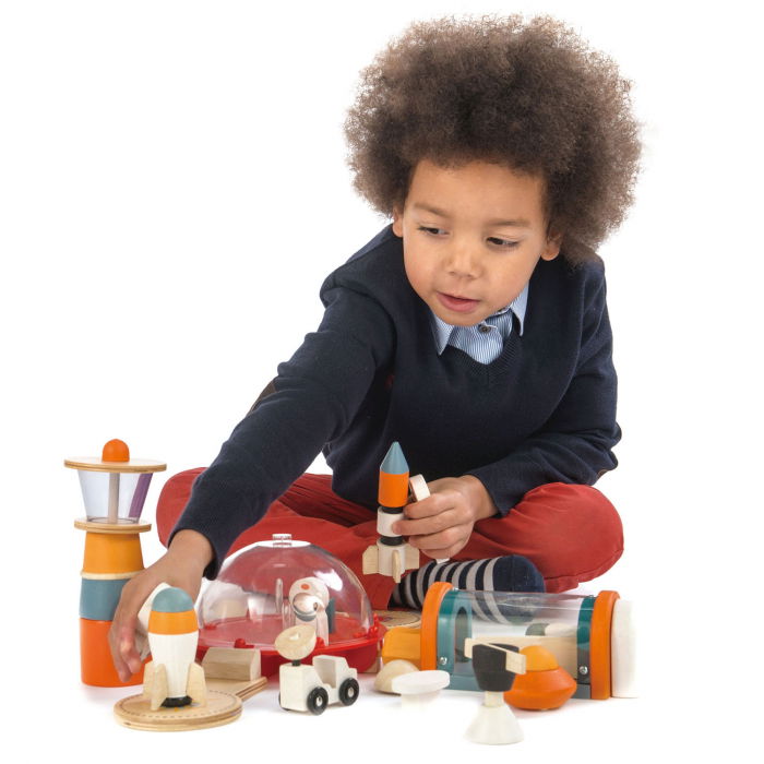 Set jucarii din lemn Viata pe Planeta Marte, 16 piese [1]