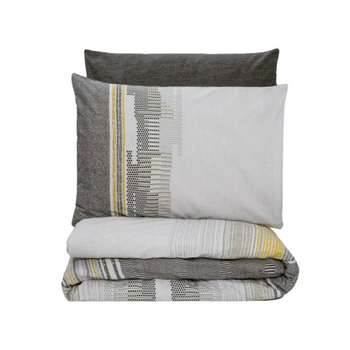 Set lenjerie de pat 200x220 cm, ranforce bumbac, pilota si fete perna [3]