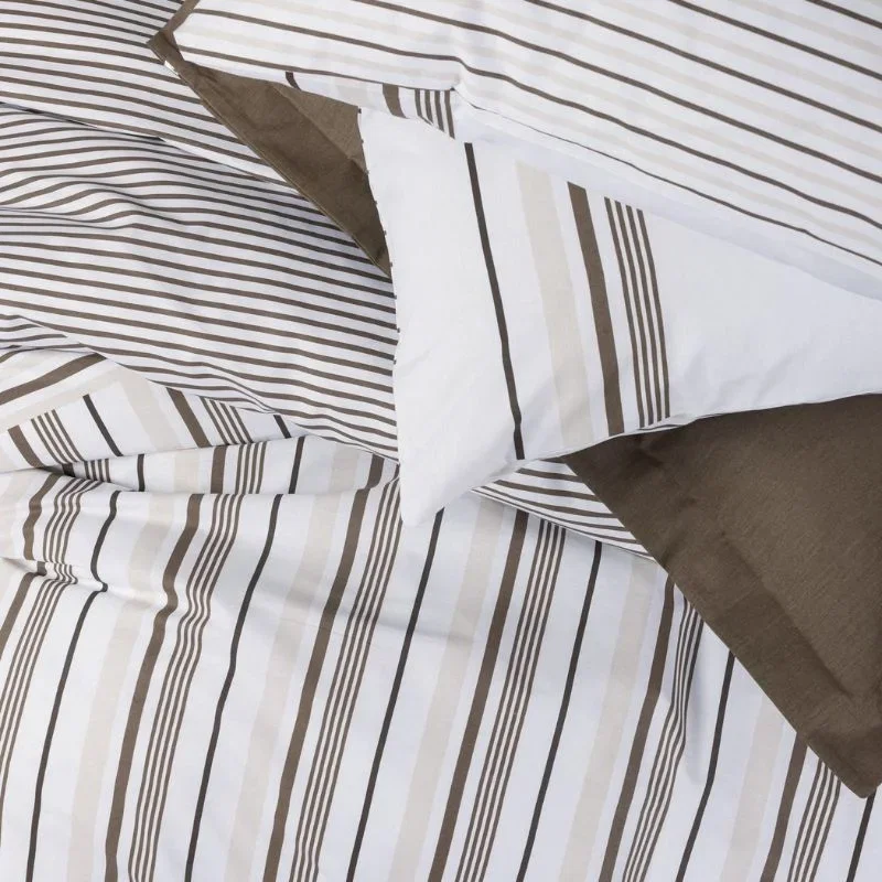 Set lenjerie de pat bumbac 160x220 cm, imprimeu modern si elegant [3]