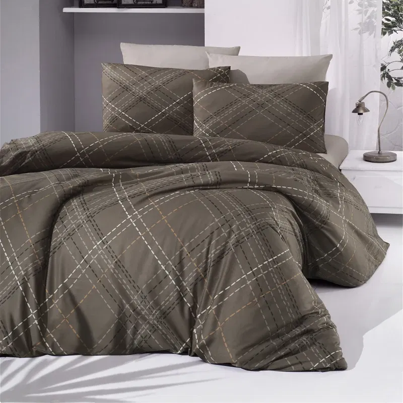 Set lenjerie pat Briana - Maro, 160x220 cm, 1 fata de perna, cearsaf [1]