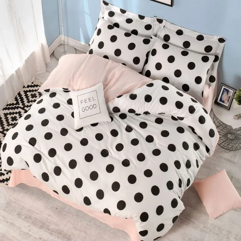 Set lenjerie pat dublu Mixpuan, bumbac si poliester, 200x220 cm [1]