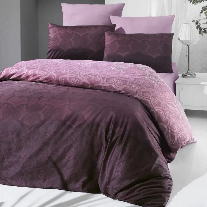 Set lenjerie pat dublu Pandora, bumbac satinat, 200x220 cm [1]