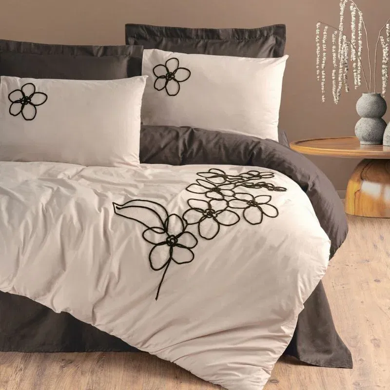 Set lenjerie pat dublu Panos, bumbac, 200x220 cm [1]