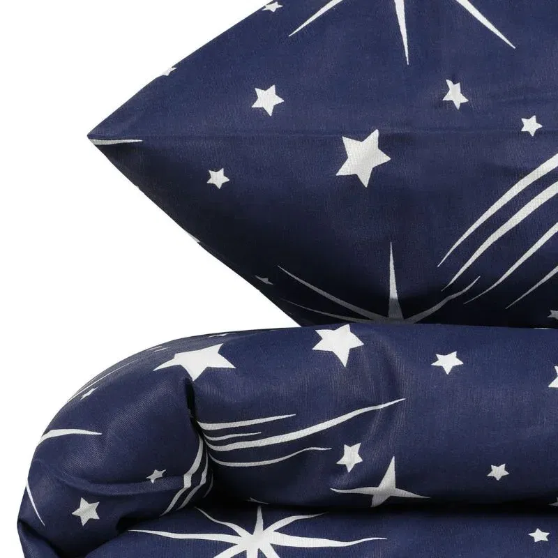 Set lenjerie pat Halley - Bleumarin, 160x220 cm, 2 fete de perna [4]