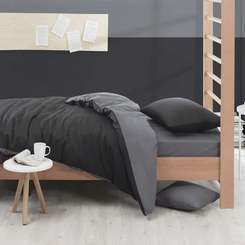 Set lenjerie pat o persoana Mix, bumbac si poliester, 160x220 cm [1]