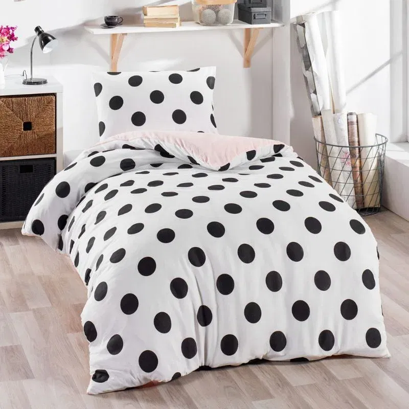 Set lenjerie pat o persoana Mixpuan, bumbac si poliester, 140x200 cm [1]