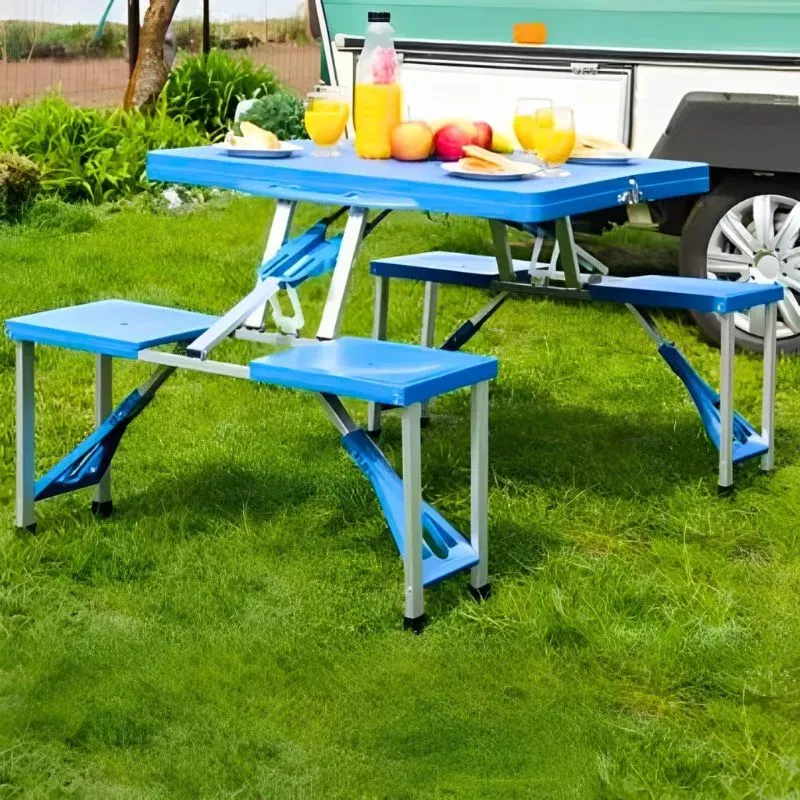 Set masa pliabila cu banci pentru camping [1]