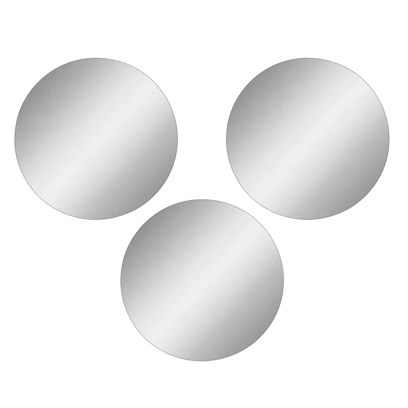 Set oglinzi rotunde, argintii, 40 cm diametru, acrilice, 3 buc [5]