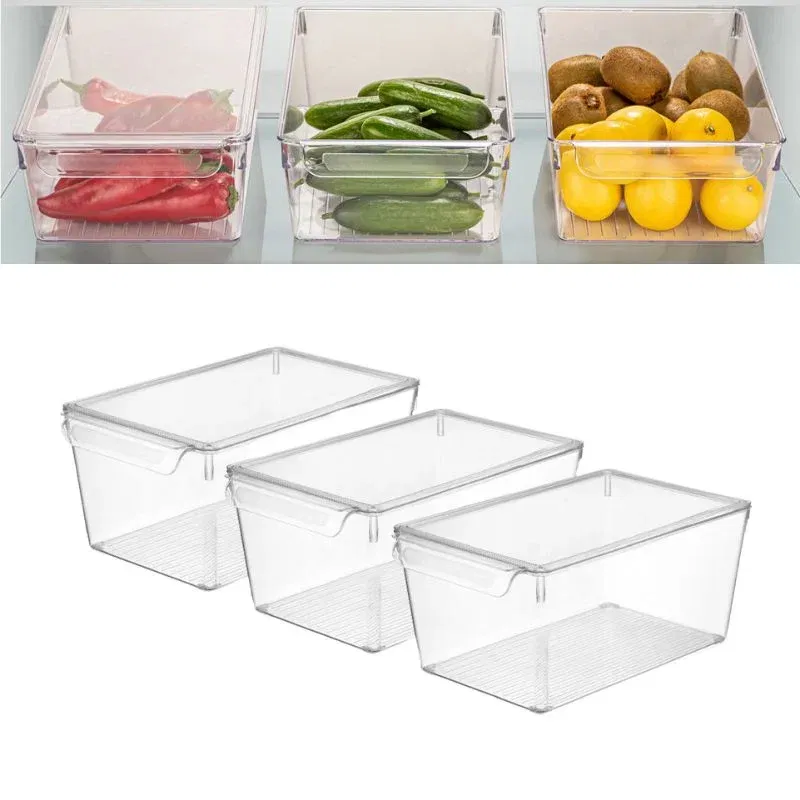 Set organizare frigider 3 piese Transparent [1]