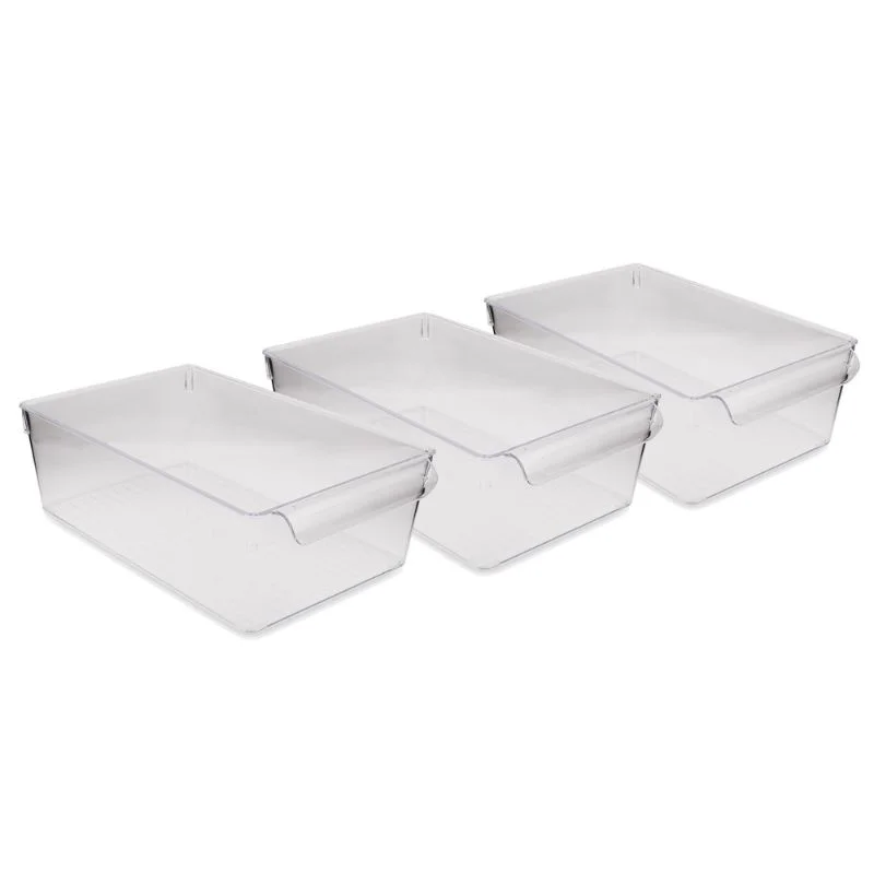 Set organizator frigider 3 piese Transparent [1]