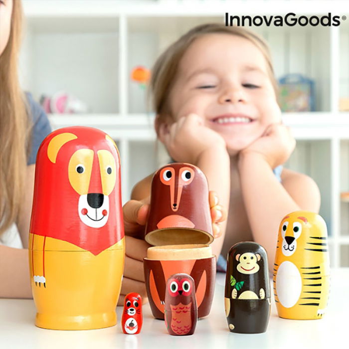 Set Papusi Matryoshka figurine animale, 11 piese [1]