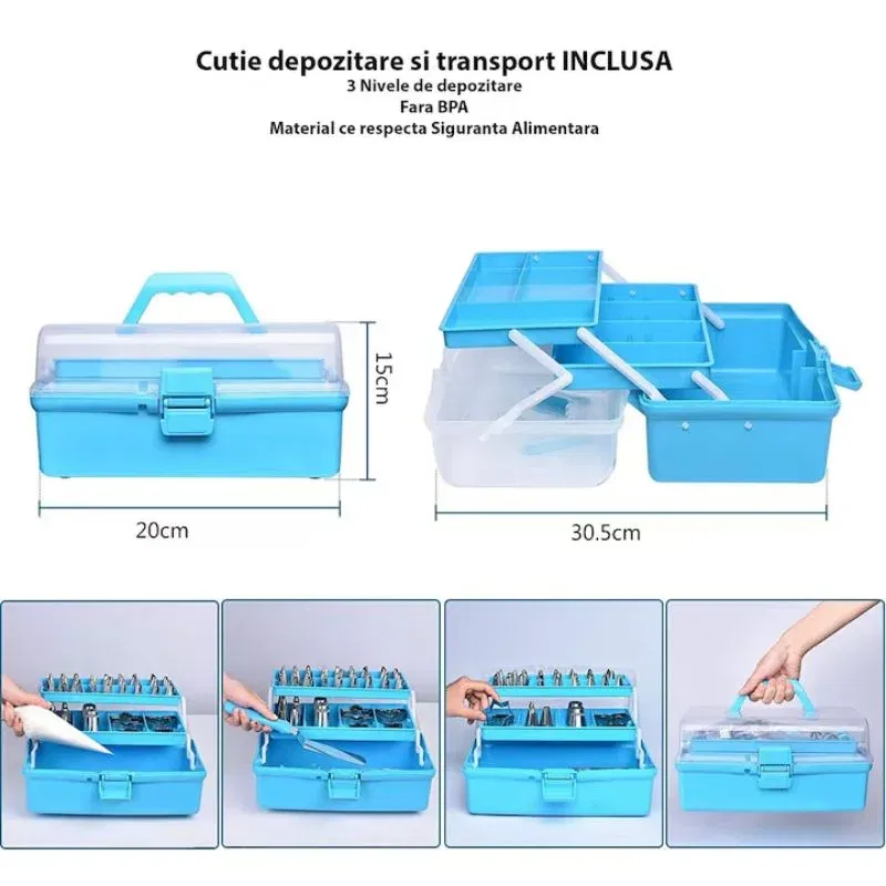 Set pentru decorarea prajiturilor cu 236 de accesorii [6]