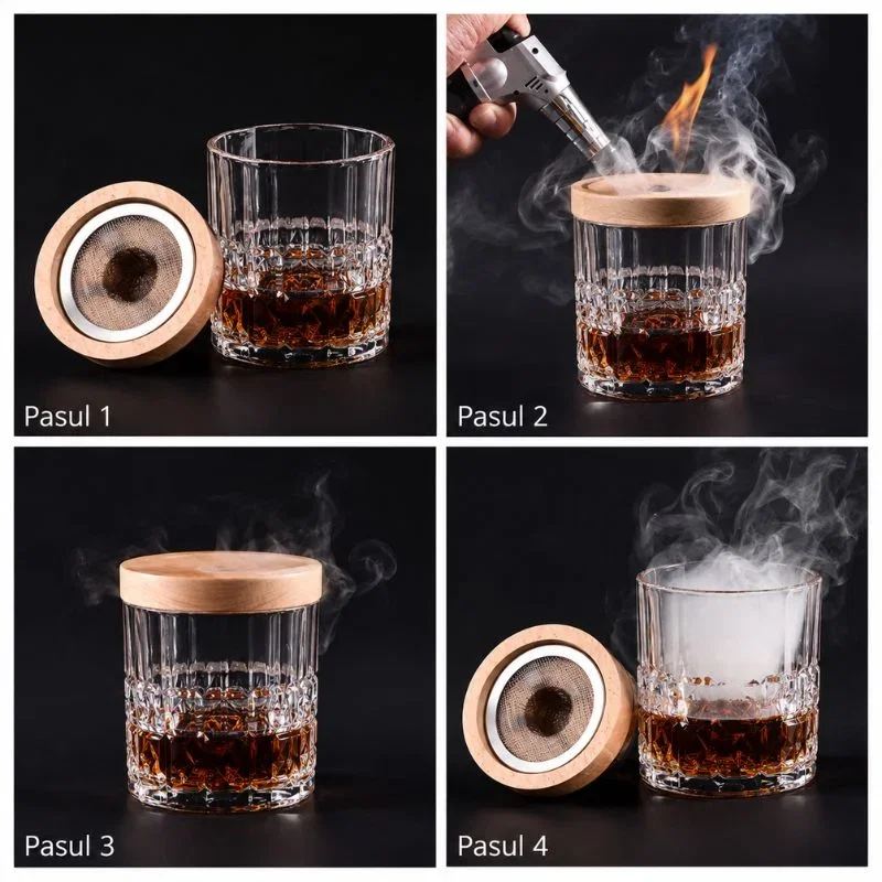 Set premium Drinks Smoker cu pahar whiskey Modern [4]