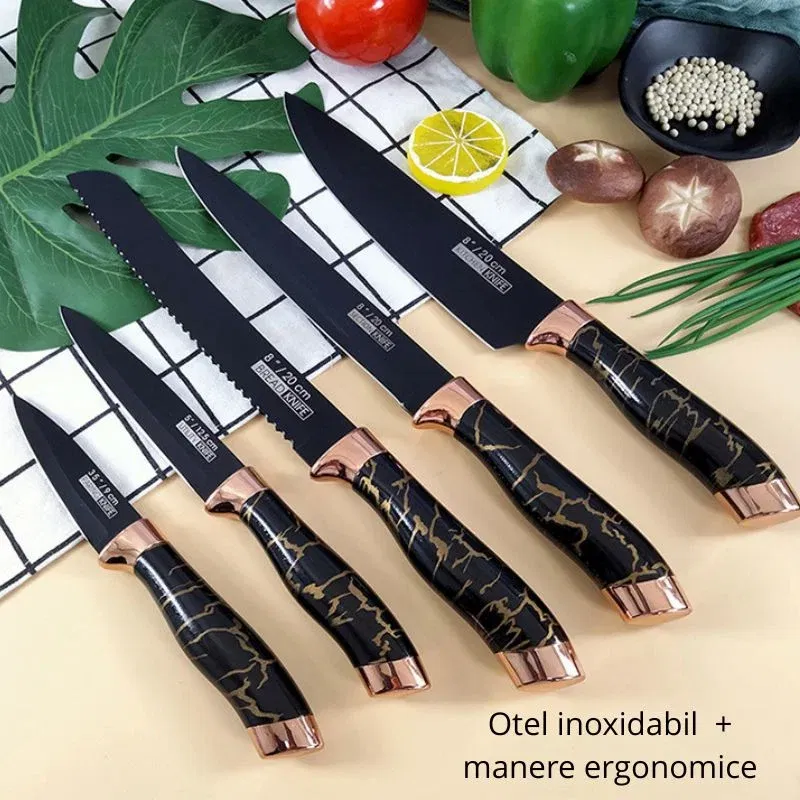 Set profesional bucatarie 9 piese cu suport rotativ [2]