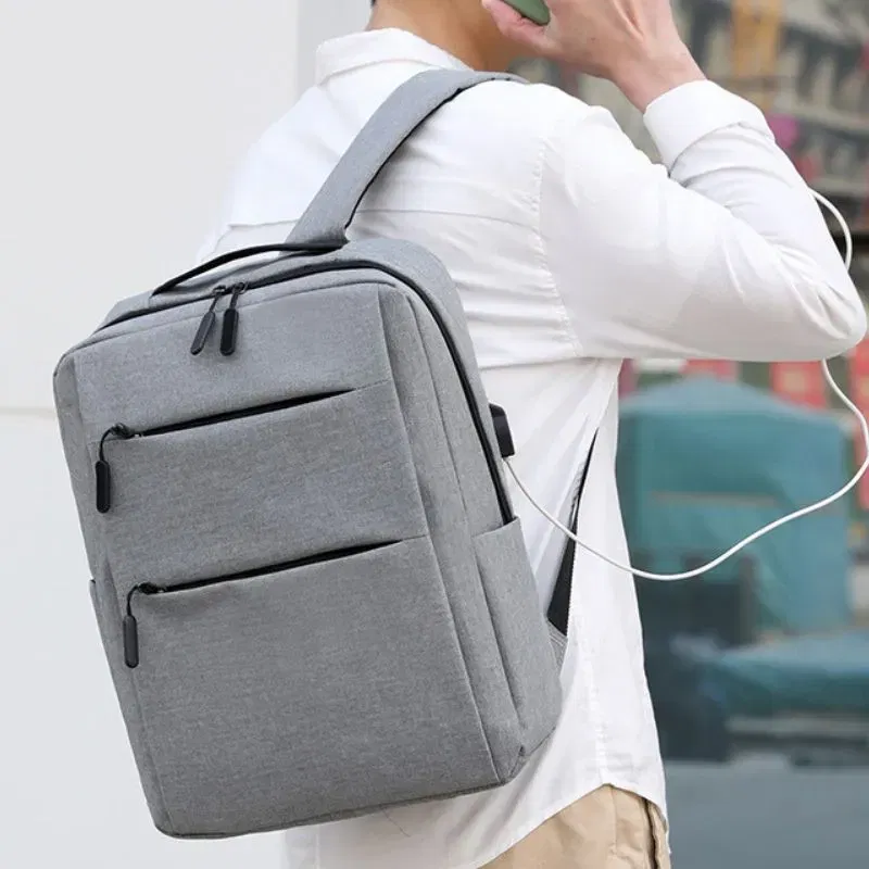 Set Rucsac Triple Power cu USB Gri [3]