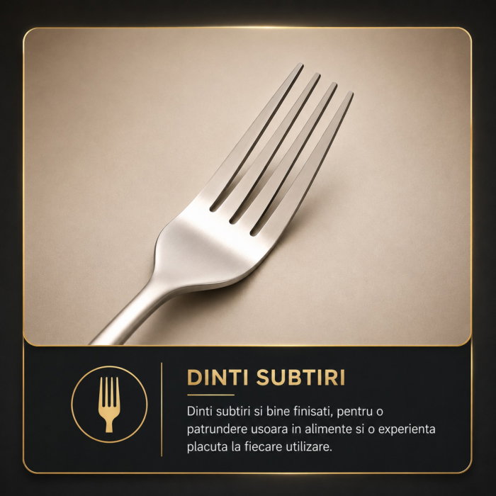 Set tacamuri stil portughez 24 piese argintiu din otel inoxidabil [17]