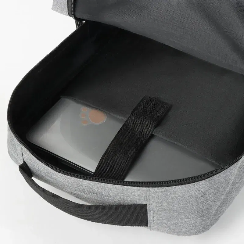 Set Trio Rucsac Laptop cu USB Gri [8]