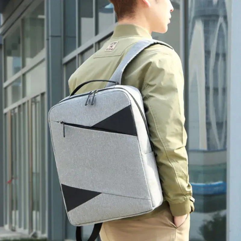 Set Trio Rucsac Laptop cu USB Gri [2]