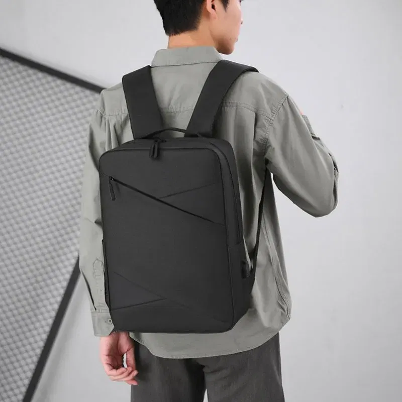 Set Trio Rucsac Laptop cu USB Negru [2]