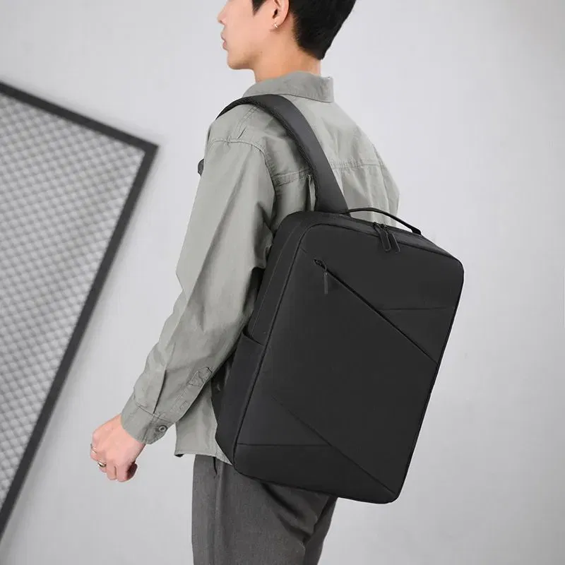 Set Trio Rucsac Laptop cu USB Negru [4]