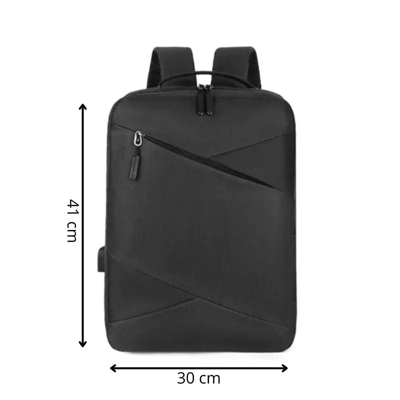 Set Trio Rucsac Laptop cu USB Negru [9]