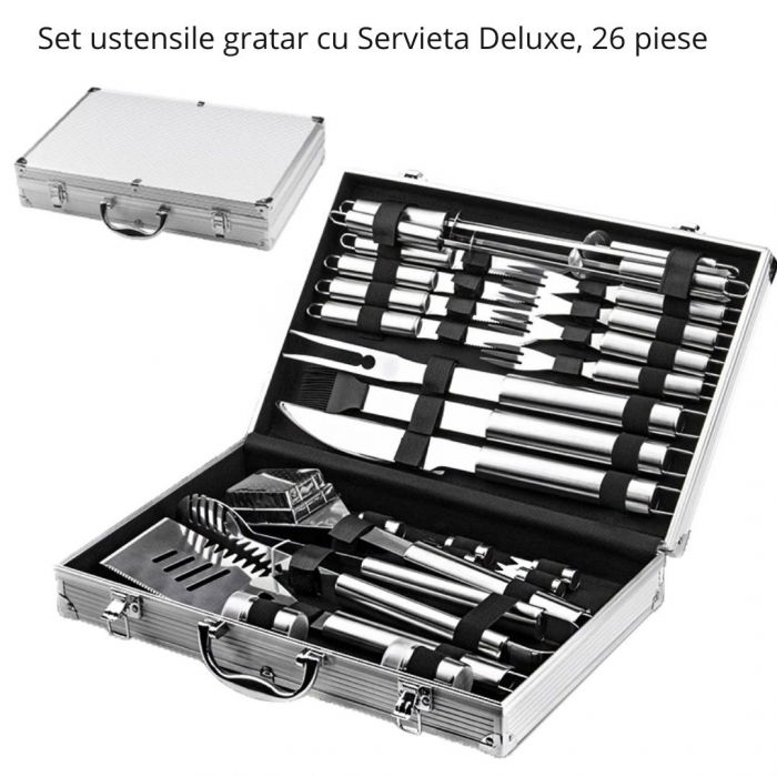 Set ustensile gratar cu Servieta eleganta, 26 piese [1]