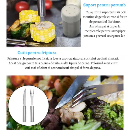 Set ustensile gratar cu Servieta eleganta, 26 piese [5]