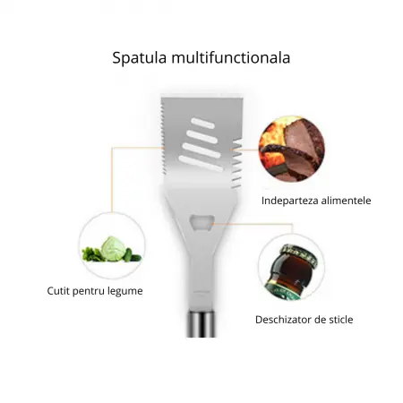 Set ustensile gratar cu Servieta eleganta, 26 piese [9]