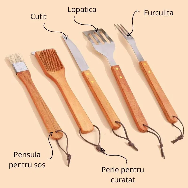 Set valiza cu 18 ustensile gratar [7]