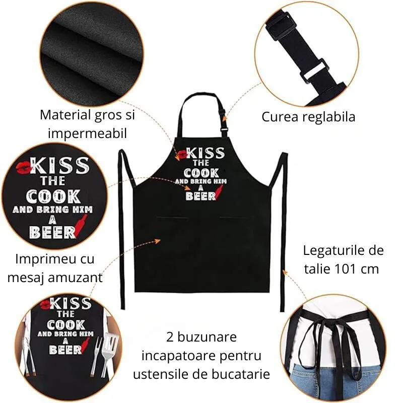 Sort de bucatarie amuzant Kiss the Cook [5]