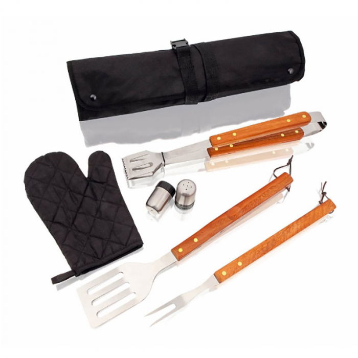 Set cadou sort cu ustensile gratar [6]